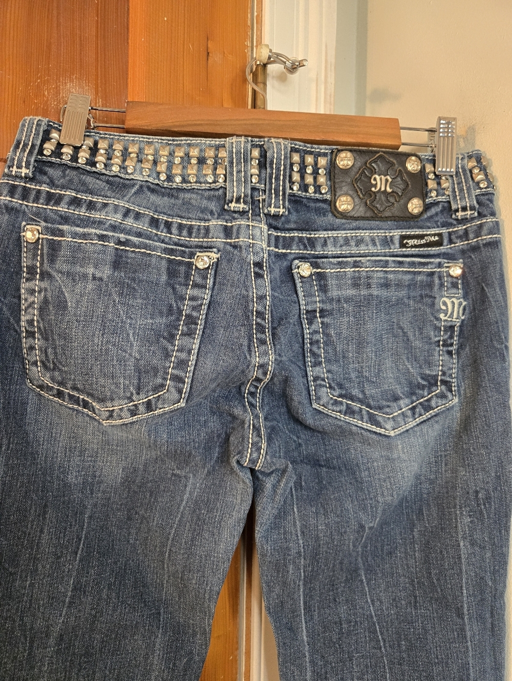 Miss Me Embellished Dark Blue Women's Jeans